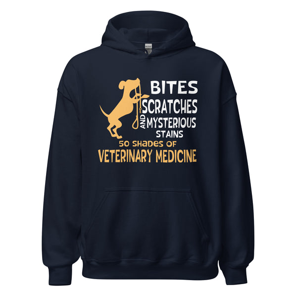 50 Shades of Veterinary Medicine Unisex Hoodie-I love Veterinary