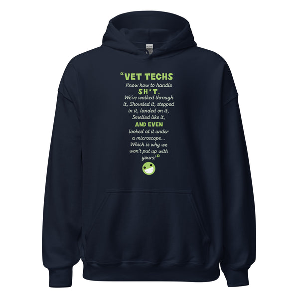 Know how to handle it Unisex Hoodie-I love Veterinary