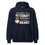Vet Assistant work of heart - Unisex Hoodie-I love Veterinary