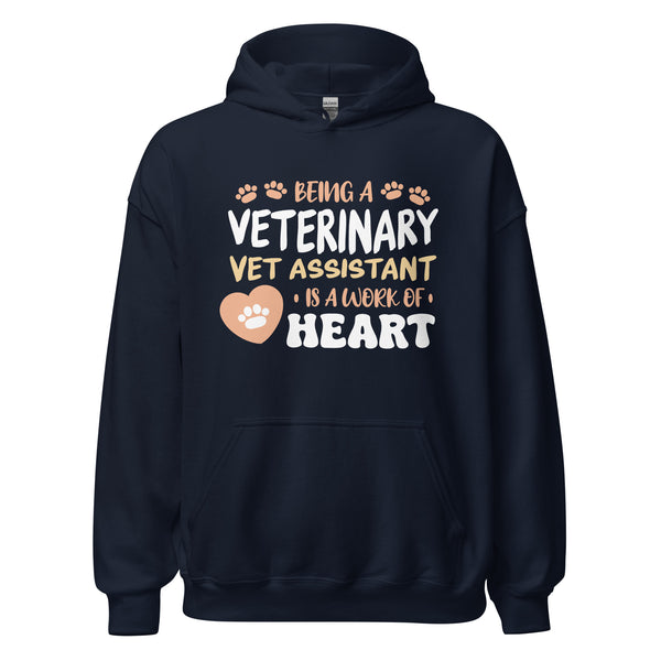 Vet Assistant work of heart - Unisex Hoodie-I love Veterinary