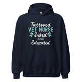 Vet Nurse Inked and Educated Unisex Hoodie-I love Veterinary