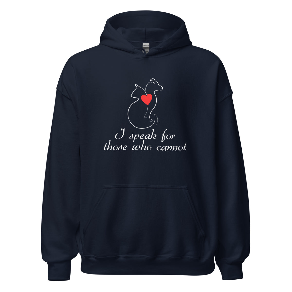 I speak for those who cannot Unisex Hoodie-I love Veterinary