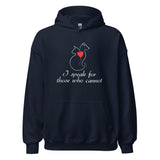 I speak for those who cannot Unisex Hoodie-I love Veterinary