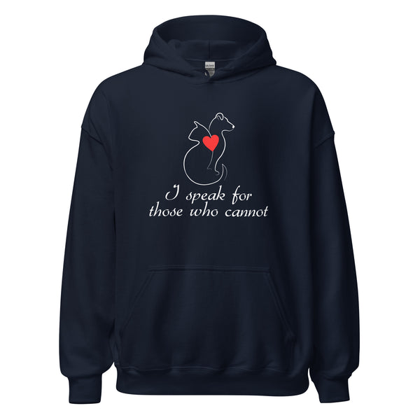 I speak for those who cannot Unisex Hoodie-I love Veterinary