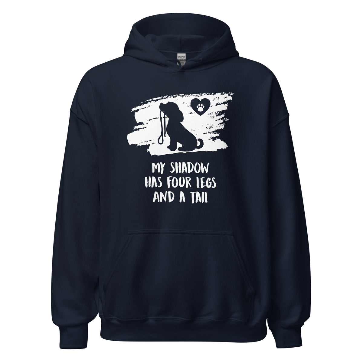 My shadow has four legs and a tail Unisex Hoodie-I love Veterinary
