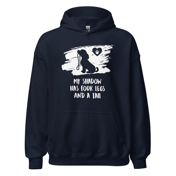 My shadow has four legs and a tail Unisex Hoodie-I love Veterinary