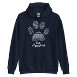 Vet Assistant Pawprint Unisex Hoodie-I love Veterinary