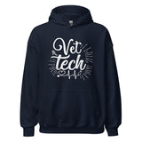 Vet Tech Stethoscope Pulse Unisex Hoodie-I love Veterinary