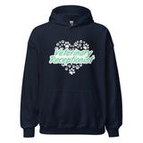 Veterinary Receptionist Heart Paws Unisex Hoodie-I love Veterinary