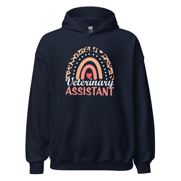 Veterinary Assistant Heart Unisex Hoodie-I love Veterinary