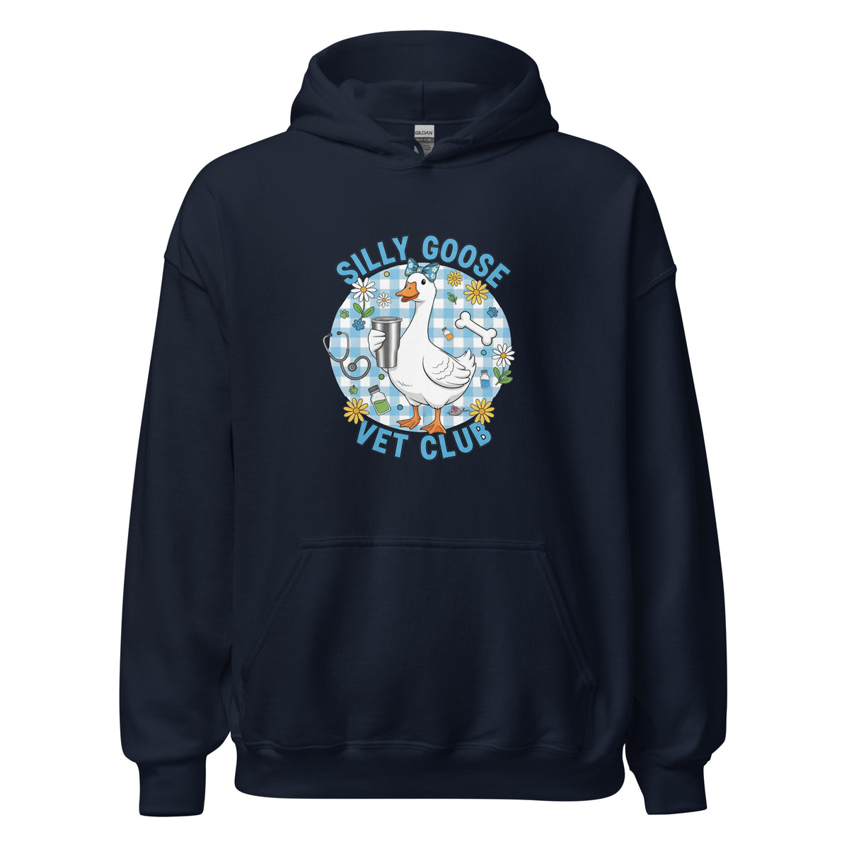 Silly Goose Vet Club Unisex Hoodie-I love Veterinary