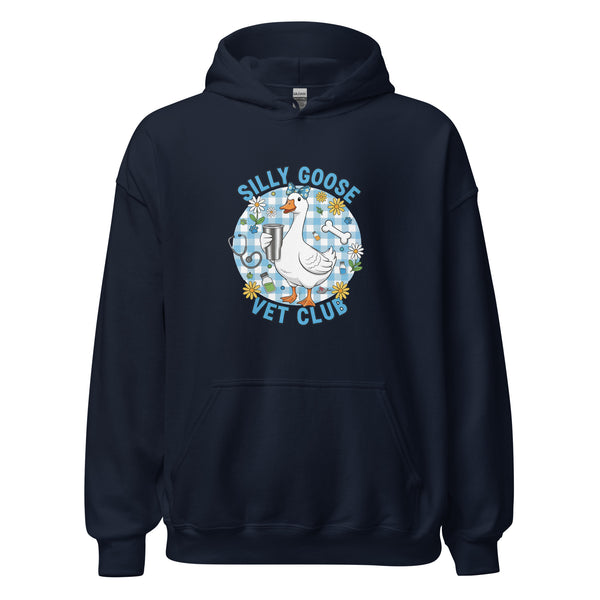 Silly Goose Vet Club Unisex Hoodie-I love Veterinary