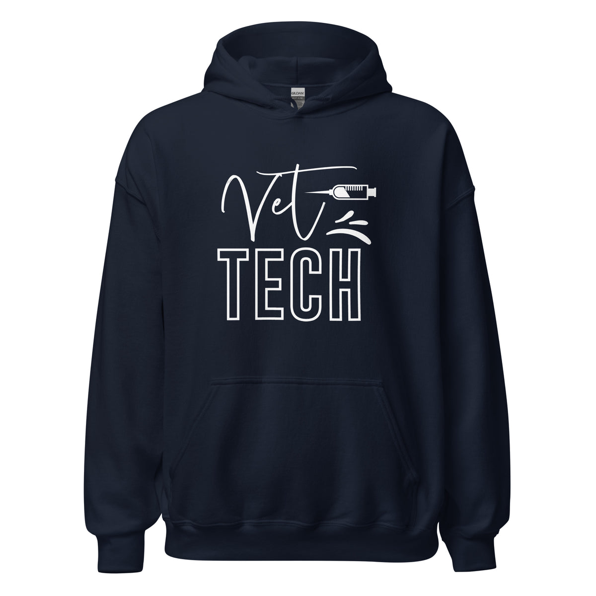 Vet Tech Needle Unisex Hoodie-I love Veterinary
