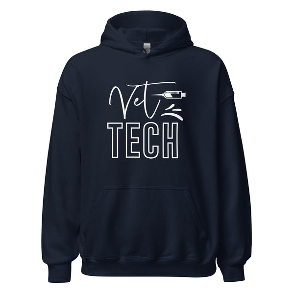 Vet Tech Needle Unisex Hoodie-I love Veterinary