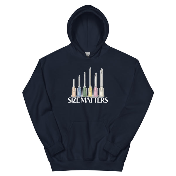 Size matters Unisex Hoodie-I love Veterinary
