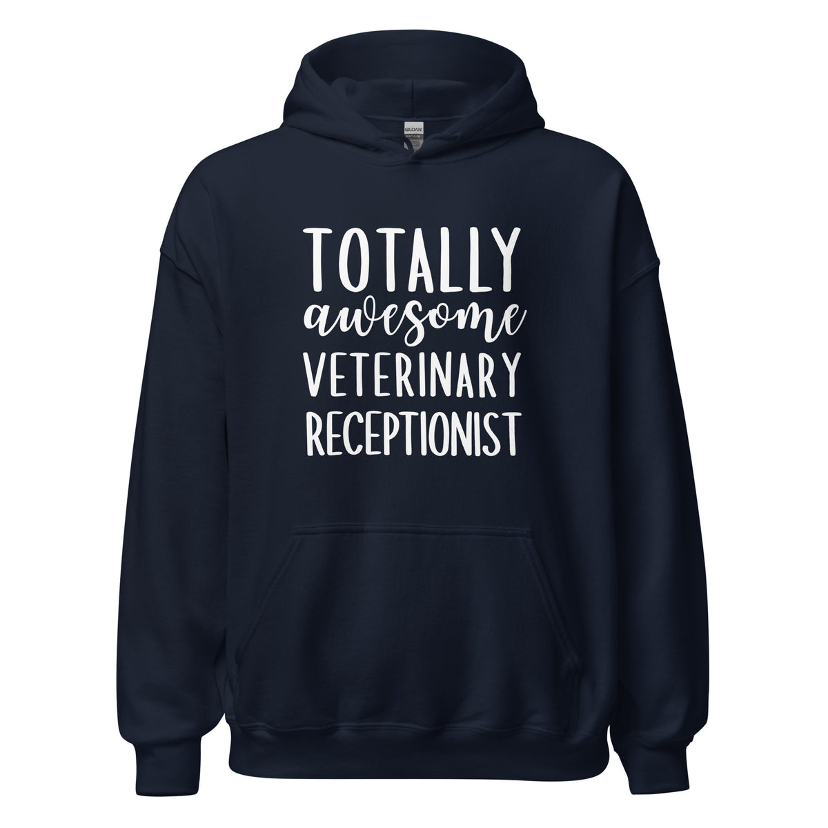 Totally awesome veterinary receptionist Unisex Hoodie-I love Veterinary