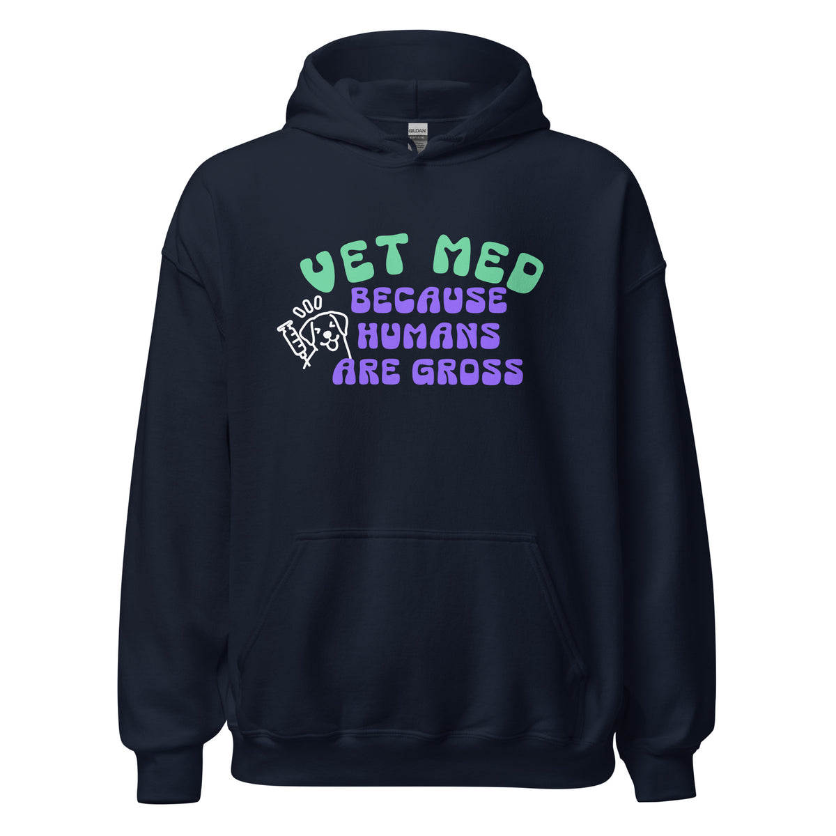 Vet Med because humans are gross Unisex Hoodie-I love Veterinary