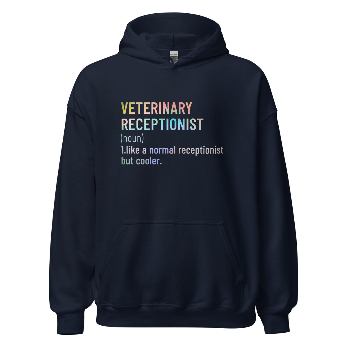 Veterinary receptionist definition Unisex Hoodie-I love Veterinary