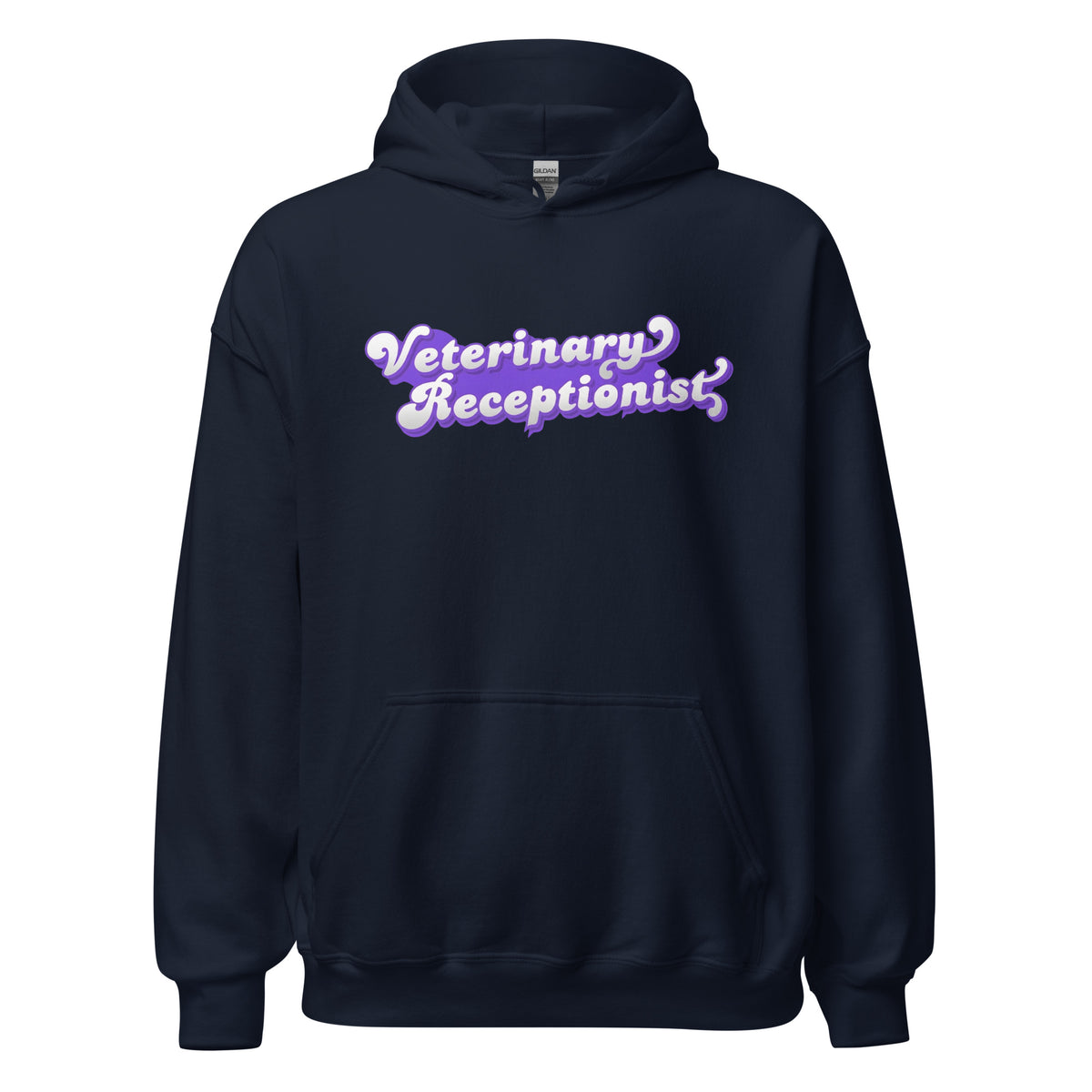 Veterinary Receptionist Unisex Hoodie-I love Veterinary