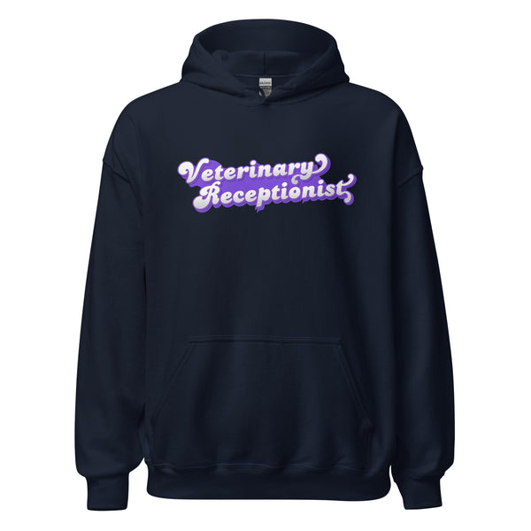 Veterinary Receptionist Unisex Hoodie-I love Veterinary