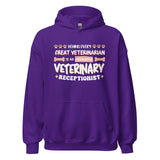 Exhausted veterinary receptionist Unisex Hoodie-I love Veterinary