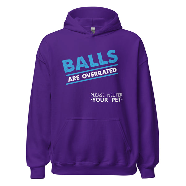 Veterinary - Balls are Overrated Unisex Hoodie-I love Veterinary