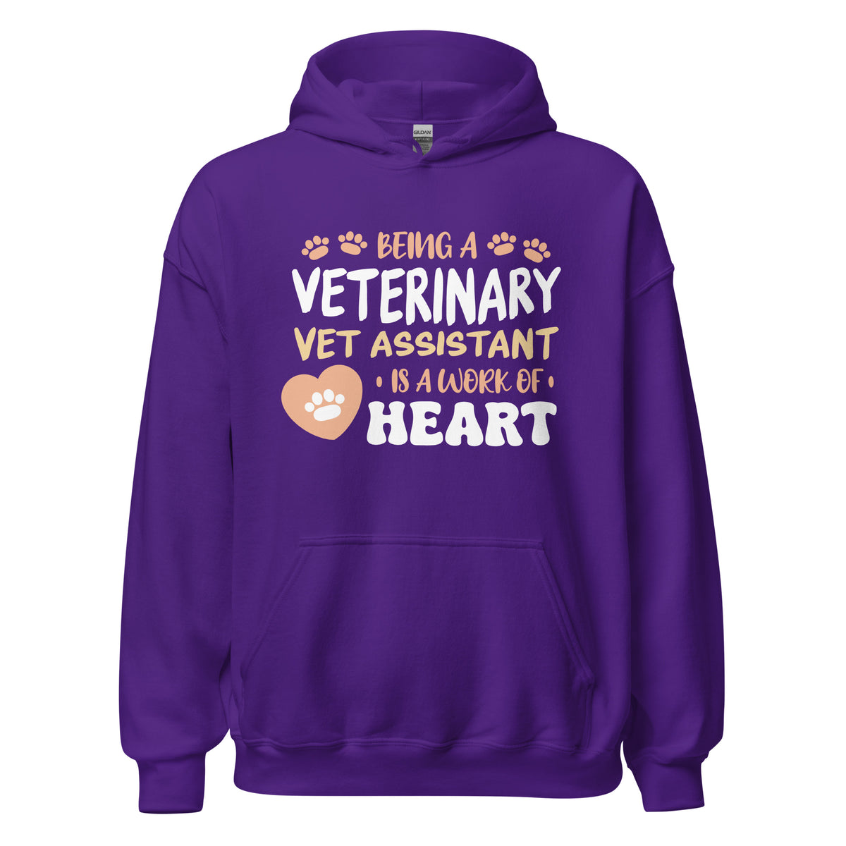 Vet Assistant work of heart - Unisex Hoodie-I love Veterinary
