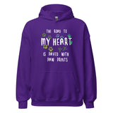 The road to my heart is paved with paw prints Unisex Hoodie-Unisex Hoodie | Gildan 18500-I love Veterinary
