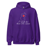 I speak for those who cannot Unisex Hoodie-I love Veterinary