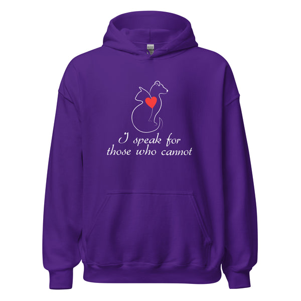I speak for those who cannot Unisex Hoodie-I love Veterinary