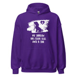 My shadow has four legs and a tail Unisex Hoodie-I love Veterinary