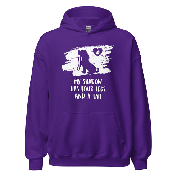 My shadow has four legs and a tail Unisex Hoodie-I love Veterinary