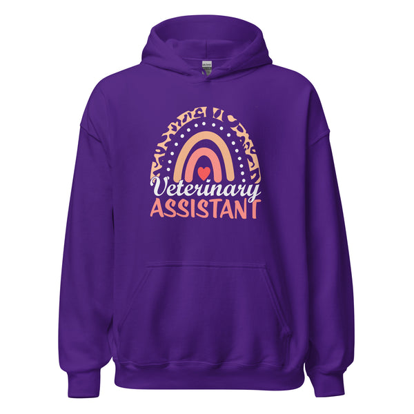 Veterinary Assistant Heart Unisex Hoodie-I love Veterinary
