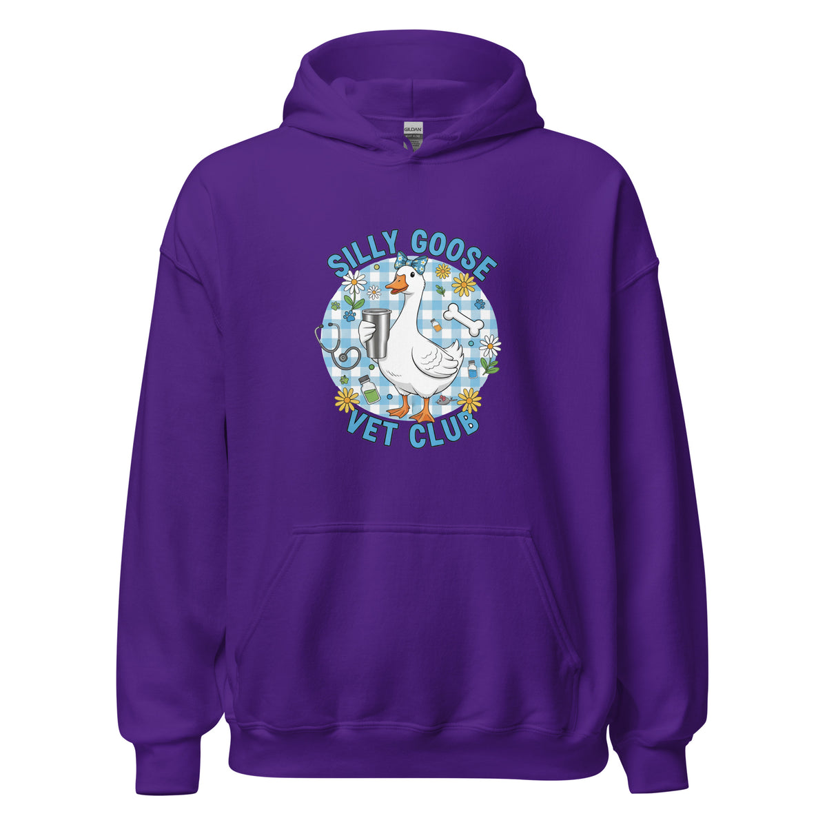 Silly Goose Vet Club Unisex Hoodie-I love Veterinary