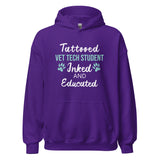 Vet Tech Student Inked and Educated Unisex Hoodie-I love Veterinary