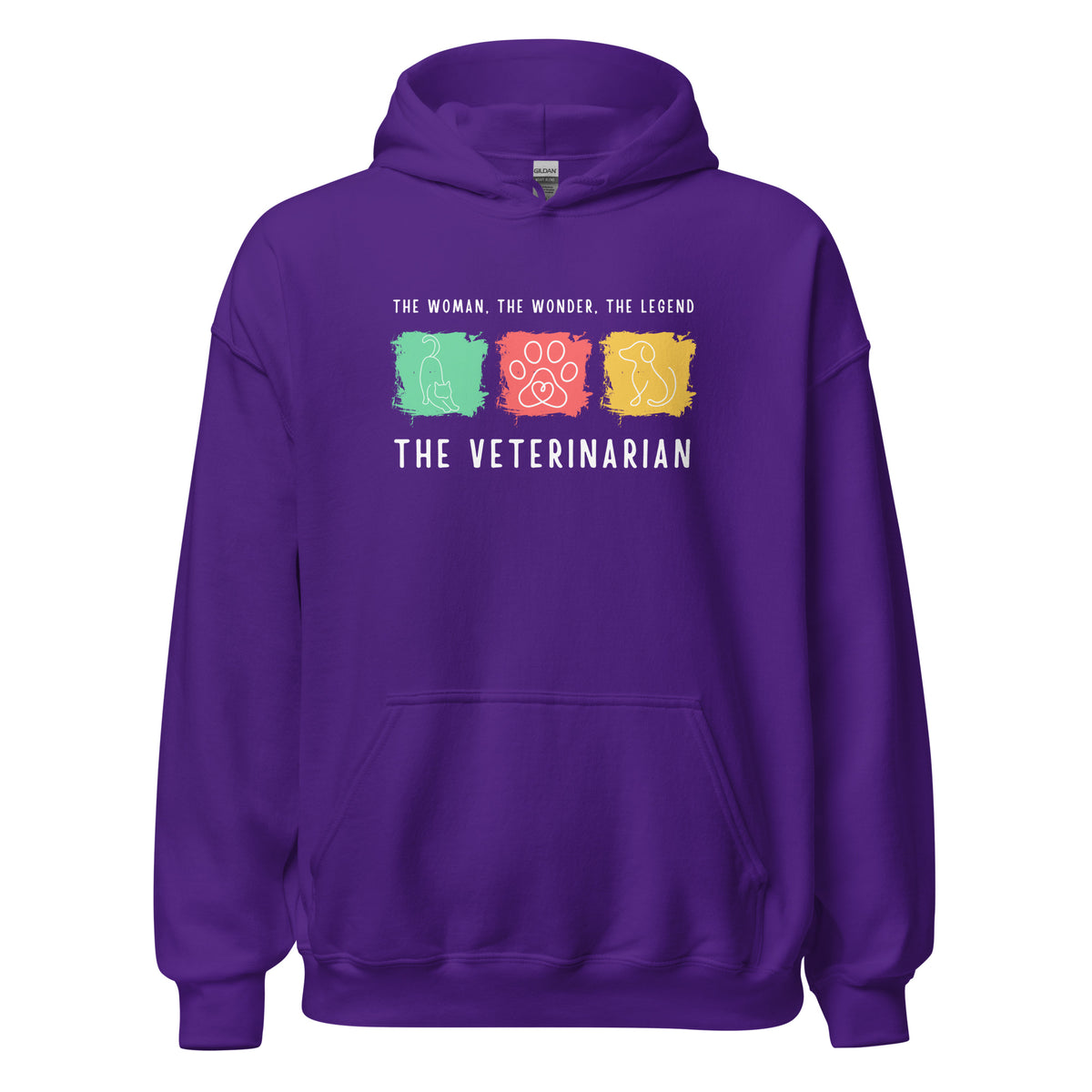 The woman, the wonder, the legend - the Veterinarian Unisex Hoodie-I love Veterinary