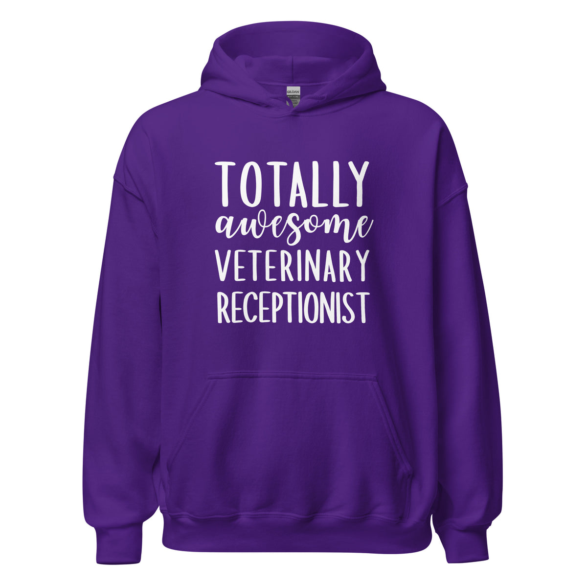Totally awesome veterinary receptionist Unisex Hoodie-I love Veterinary
