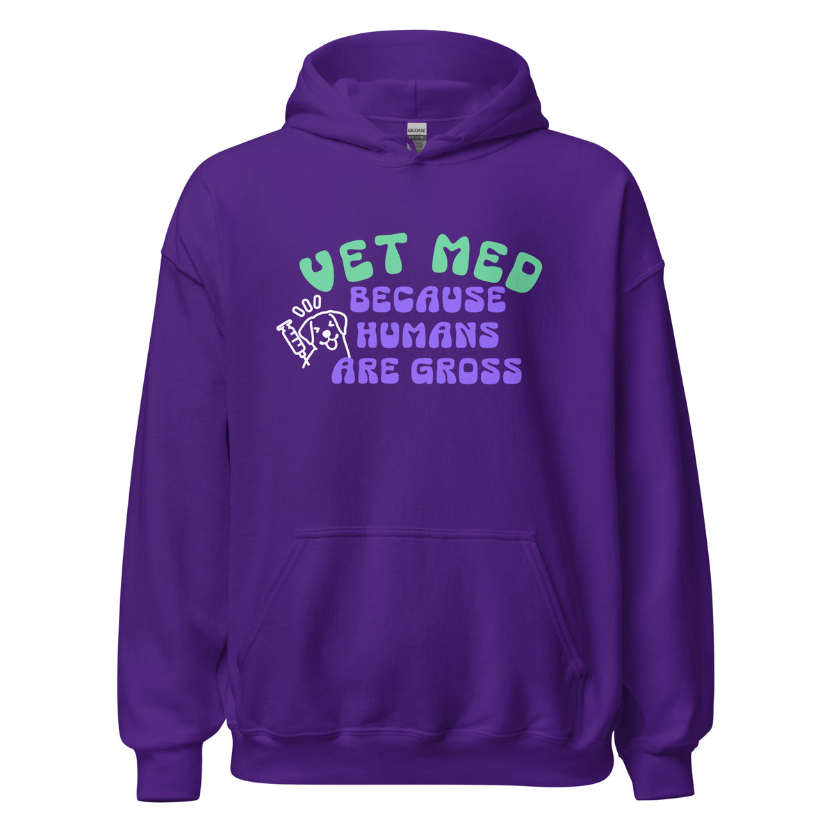 Vet Med because humans are gross Unisex Hoodie-I love Veterinary