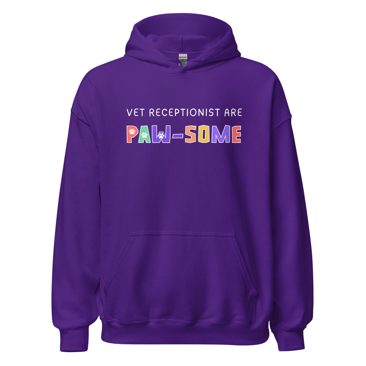 Vet receptionist are paw-some Unisex Hoodie-I love Veterinary