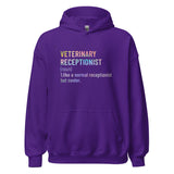 Veterinary receptionist definition Unisex Hoodie-I love Veterinary