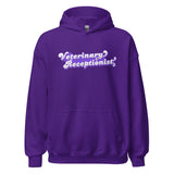 Veterinary Receptionist Unisex Hoodie-I love Veterinary