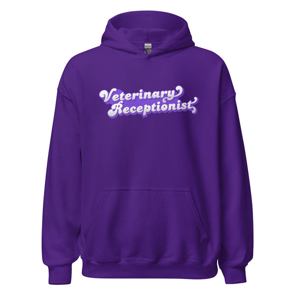 Veterinary Receptionist Unisex Hoodie-I love Veterinary