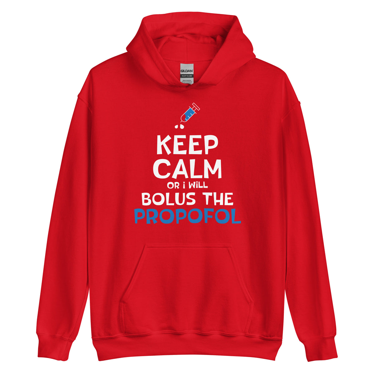 Bolus the propofol Unisex Hoodie-Unisex Hoodie | Gildan 18500-I love Veterinary