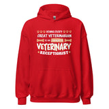 Exhausted veterinary receptionist Unisex Hoodie-I love Veterinary