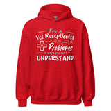 I'm a vet receptionist, I solve problems Unisex Hoodie-I love Veterinary