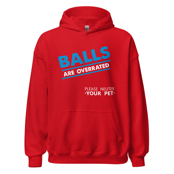 Veterinary - Balls are Overrated Unisex Hoodie-I love Veterinary