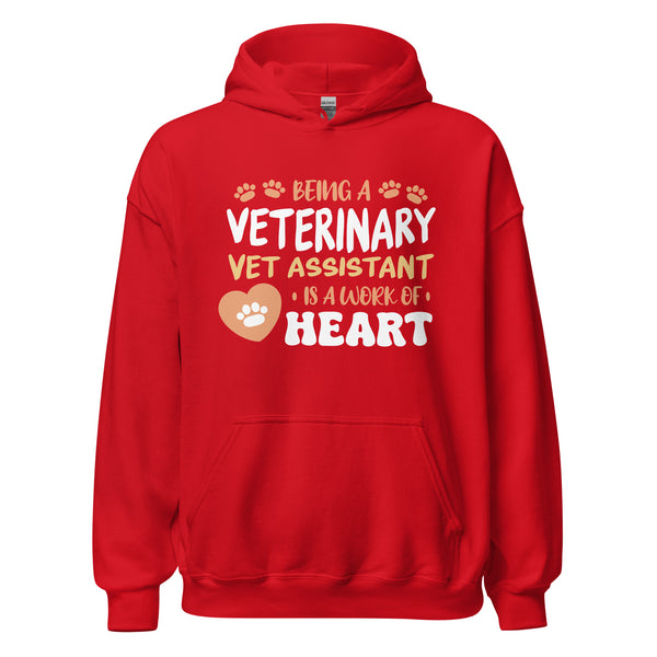 Vet Assistant work of heart - Unisex Hoodie-I love Veterinary