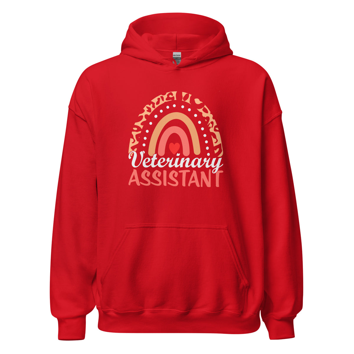 Veterinary Assistant Heart Unisex Hoodie-I love Veterinary