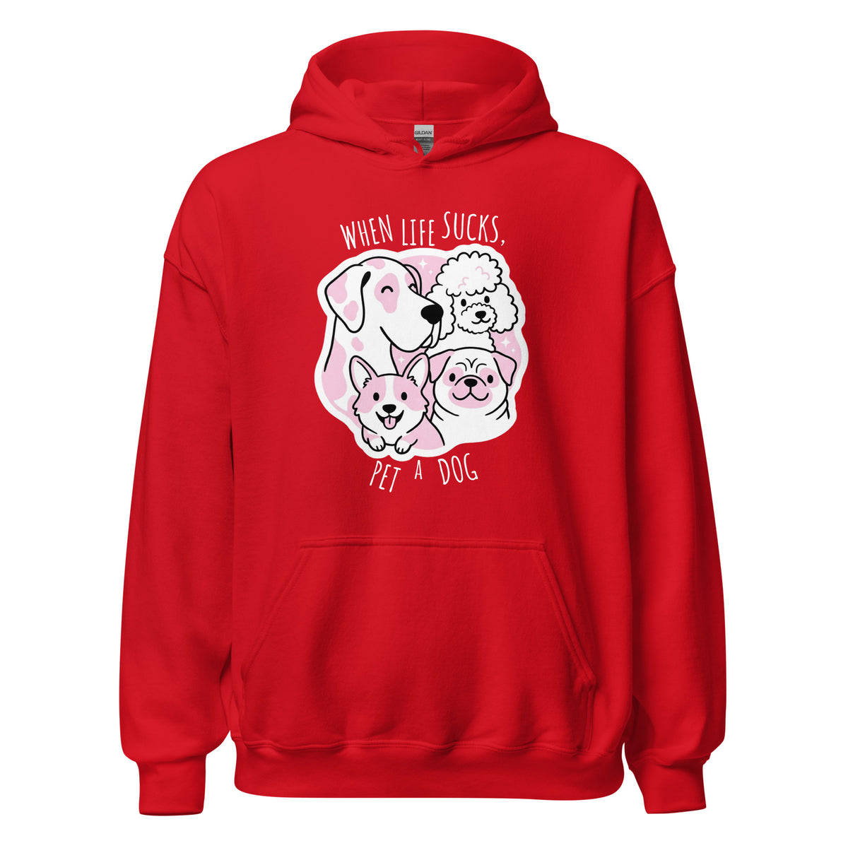 When life sucks pet a dog Unisex Hoodie-I love Veterinary