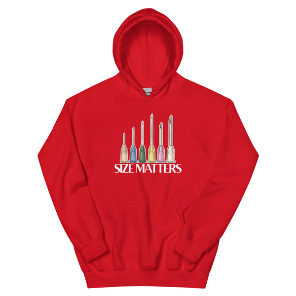 Size matters Unisex Hoodie-I love Veterinary